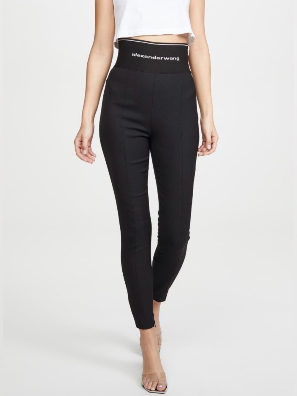 Alexander Wang Logo High Waist Leggings